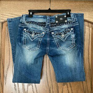 Miss Me Jeans, Women's 26 Waist, Easy Boot Cut, Blingy, Excellent Condition